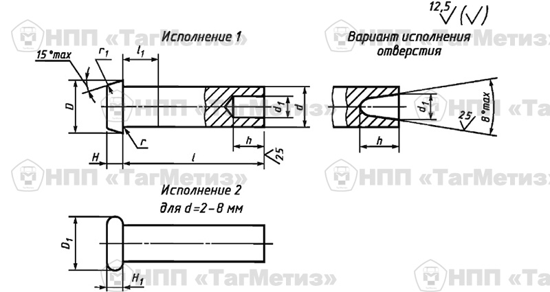 Заклепка ГОСТ 12642-80